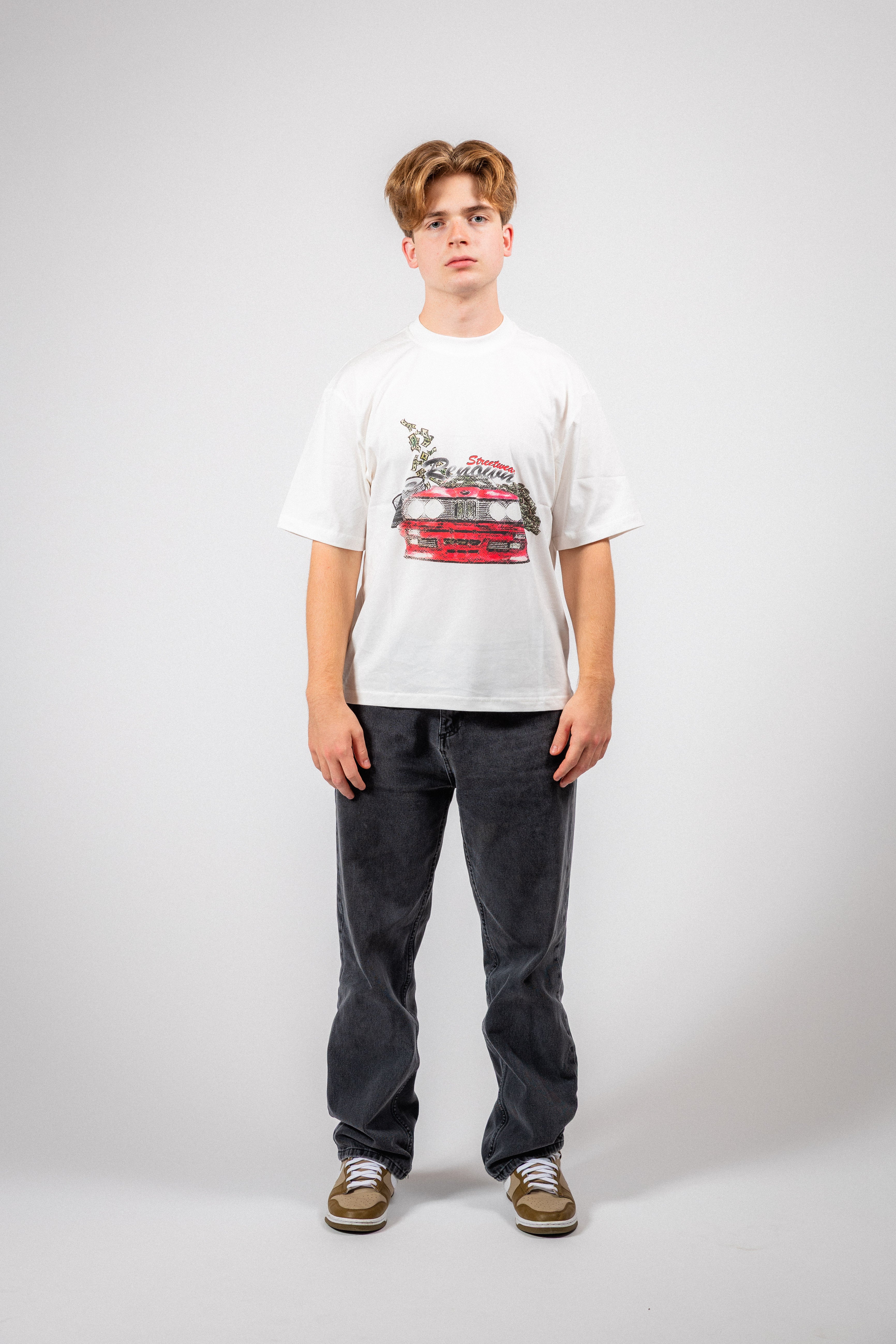 Renown car shirt white